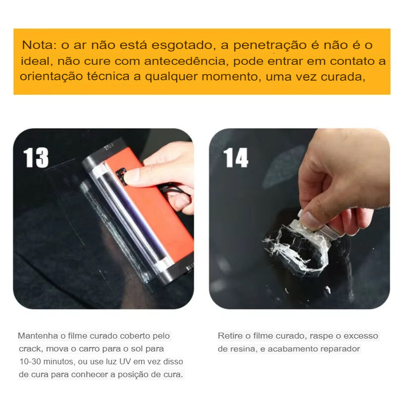 GlassRepair™ - Líquido Reparador para Rachadura de Vidro 5PCS