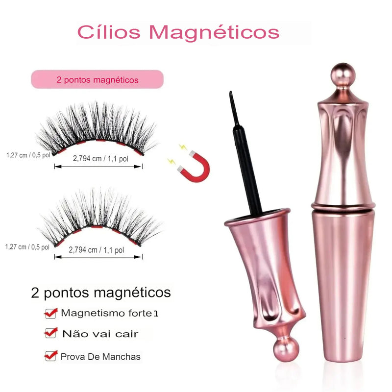 Cílios Magnéticos Kit 5 Pares