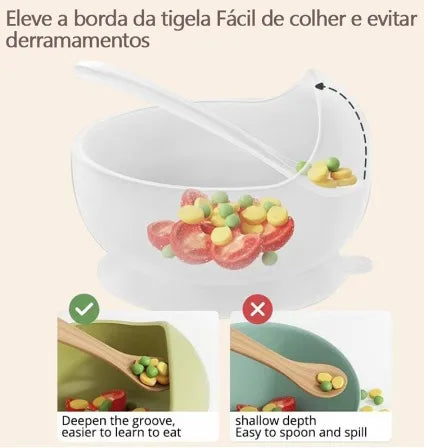 Kit de Alimentação para Bebês de Silicone