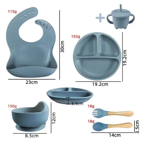 Kit de Alimentação para Bebês de Silicone