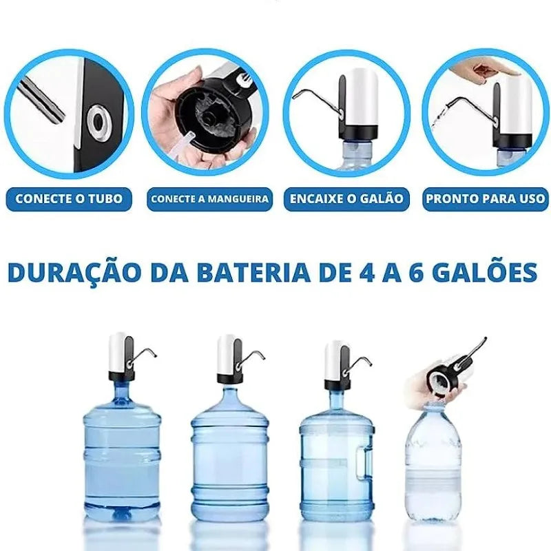 Bomba de Água Elétrica Recarregável