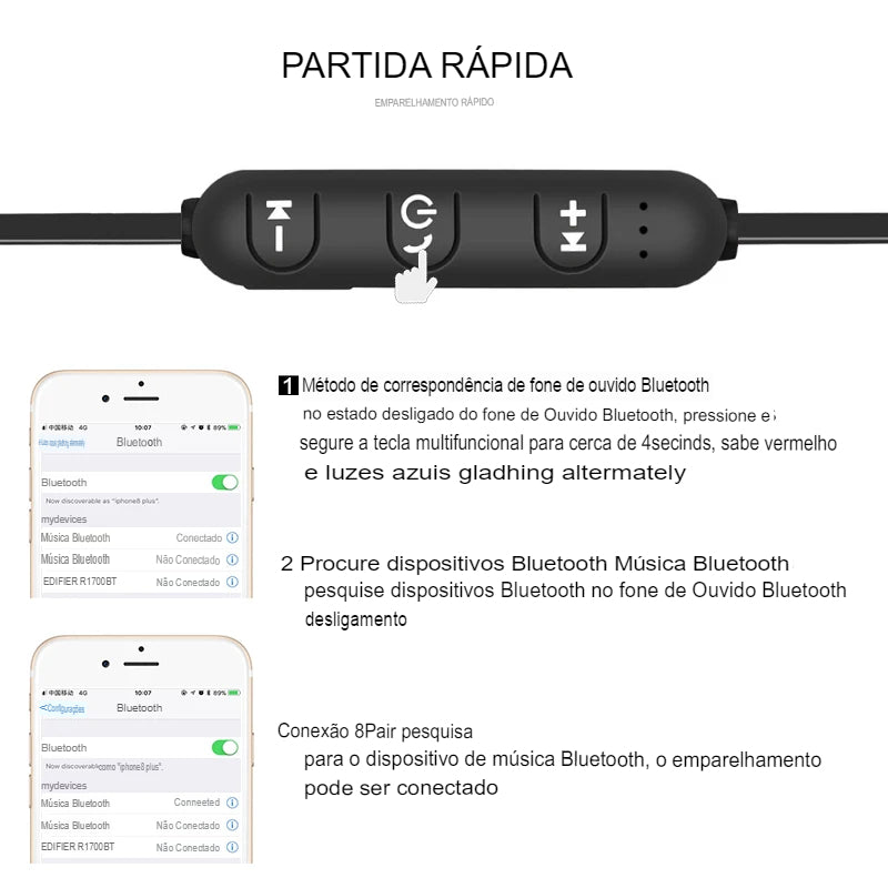 Fone de Ouvido S8 Leviathan - Bluetooth 5.0