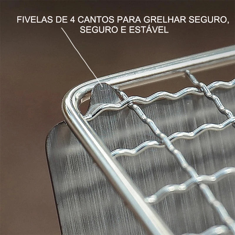 Churrasqueira Portátil InoxGrill [AÇO INOXIDÁVEL]