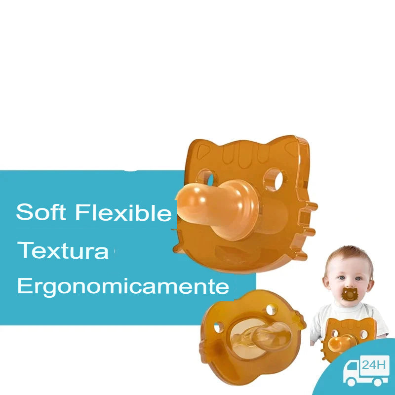 Chupeta em Silicone com Prendedor e Porta Chupeta