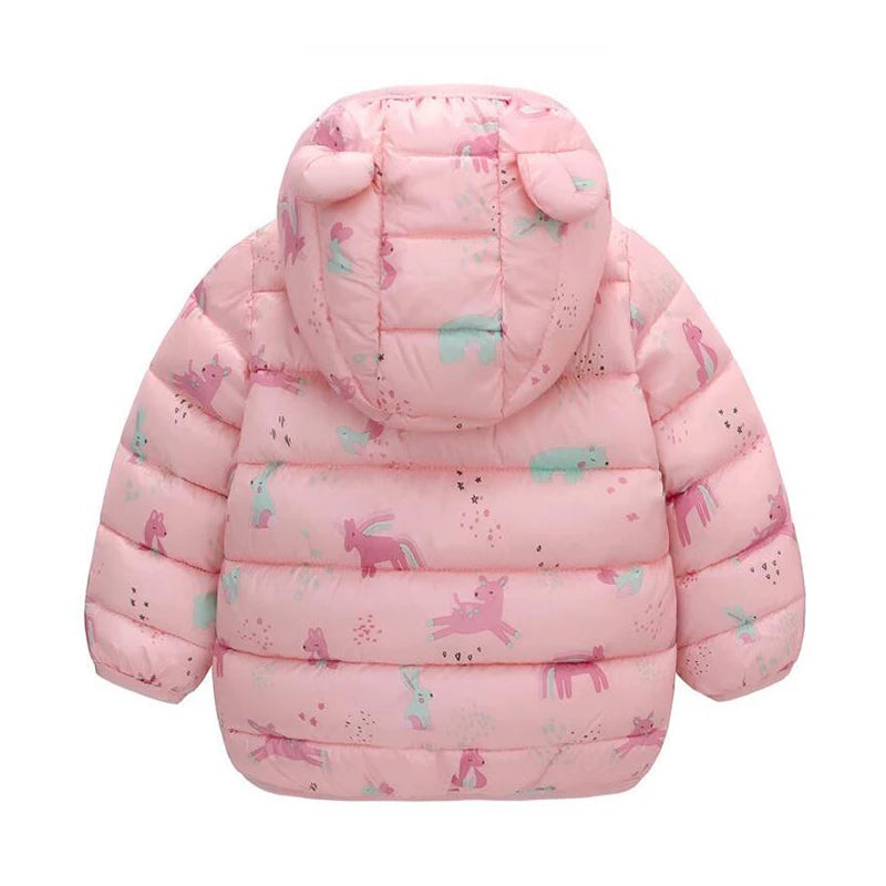 Jaqueta de Frio orelhinhas de urso Baby Winter