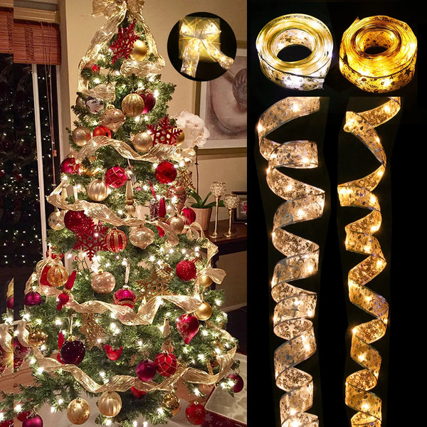 Fita de Natal com Luz de Fadas Para Natal e Ano Novo