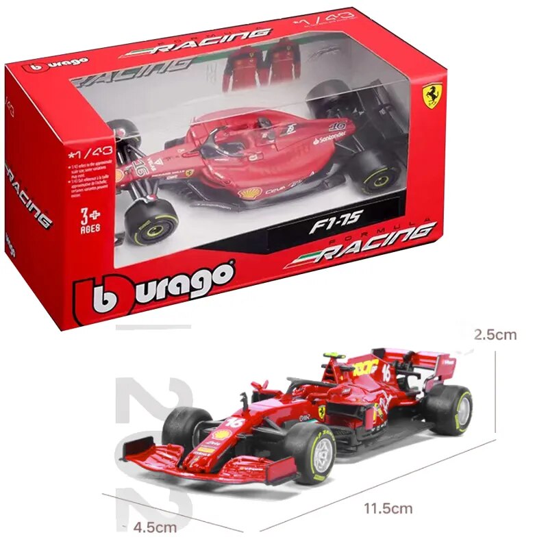 Bburago Escala 1:43 Modelos F1 - SF21, RB16B, W12E