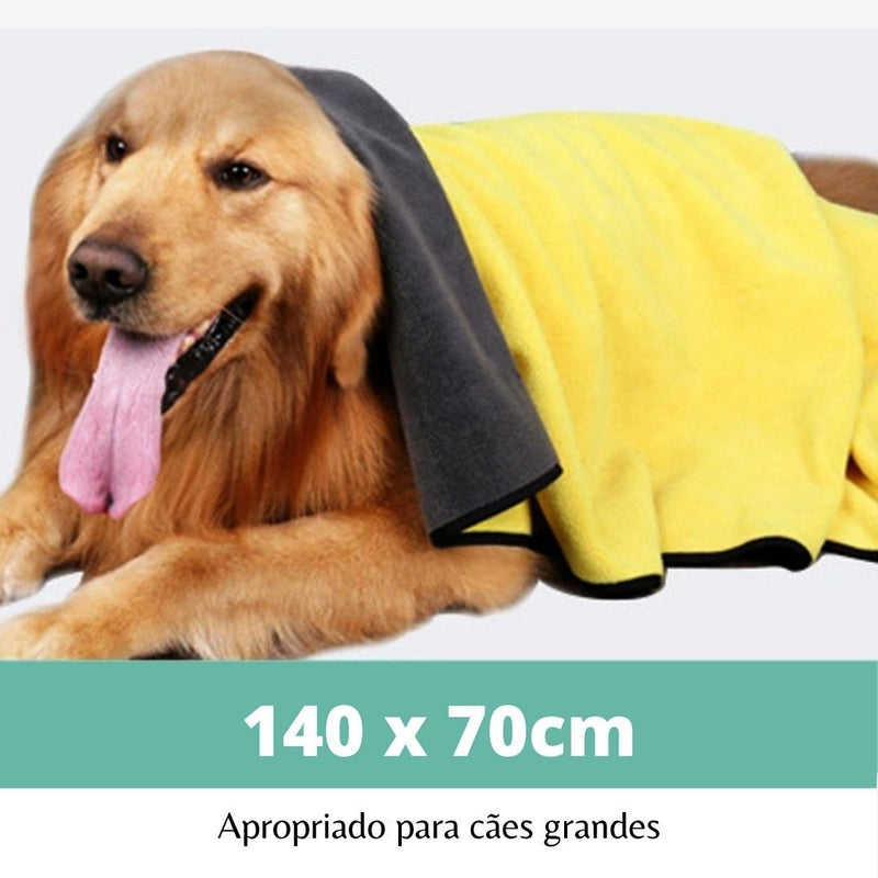 Toalha de Banho Pet Macia Alta Absorção