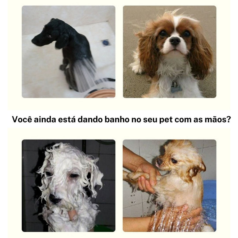 Escova de Banho Para Cães e Gatos