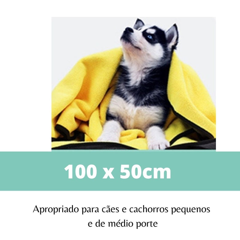 Toalha de Banho Pet Macia Alta Absorção